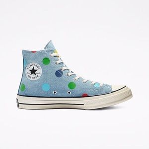 Converse x Golf Le Fleur‎ Chuck 70 Hi Blue Polka Dot GOLF WANG Tyler The Creator